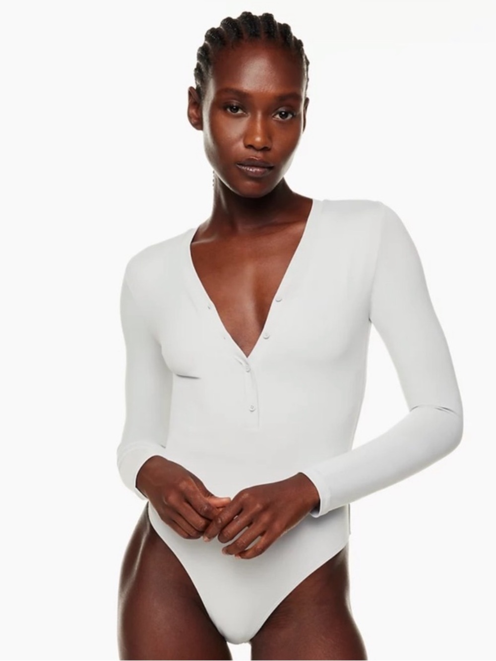 Babaton  Contour Henley Longsleeve Bodysuit - Size Small